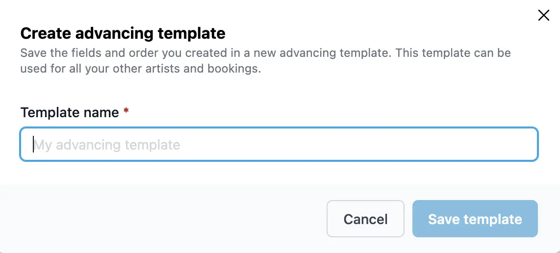 Enregistrement dans un nouveau modèle